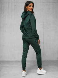 Damen Velours Sportanzug Dunkelgrün OZONEE JS/8C1176/9Z