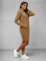 Damen Kapuzenpullover Dunkelbeige OZONEE JS/YS10005/91Z