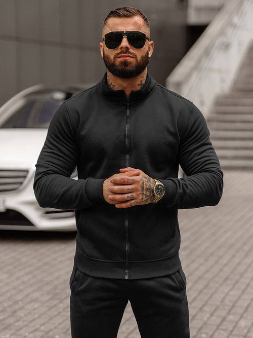 Herren Sportanzug Schwarz OZONEE JS/68C10385/3Z