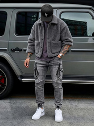 Herren Jeanshose Anthrazit OZONEE O/E10017Z