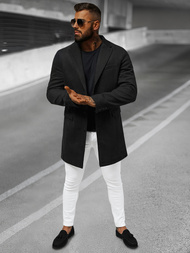 Herren Mantel Schwarz OZONEE JB/1047Z