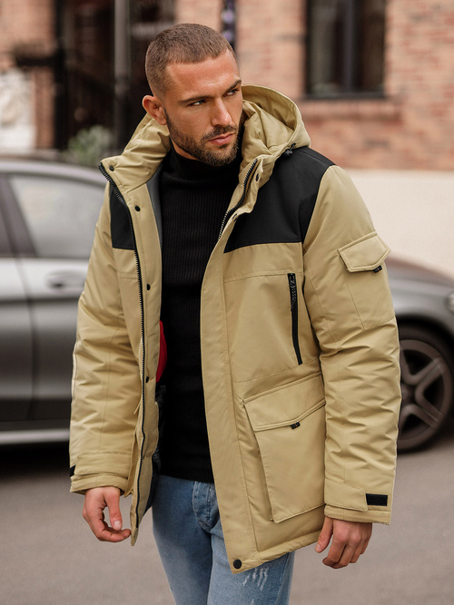 Herren Winterjacke Beige OZONEE JS/22M322/62Z