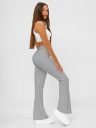Damen Leggings mit Breiten Beinen Grau JS/17K587/5