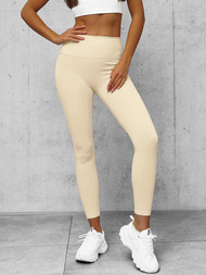 Damen Leggings Ecru O/K9-JZ