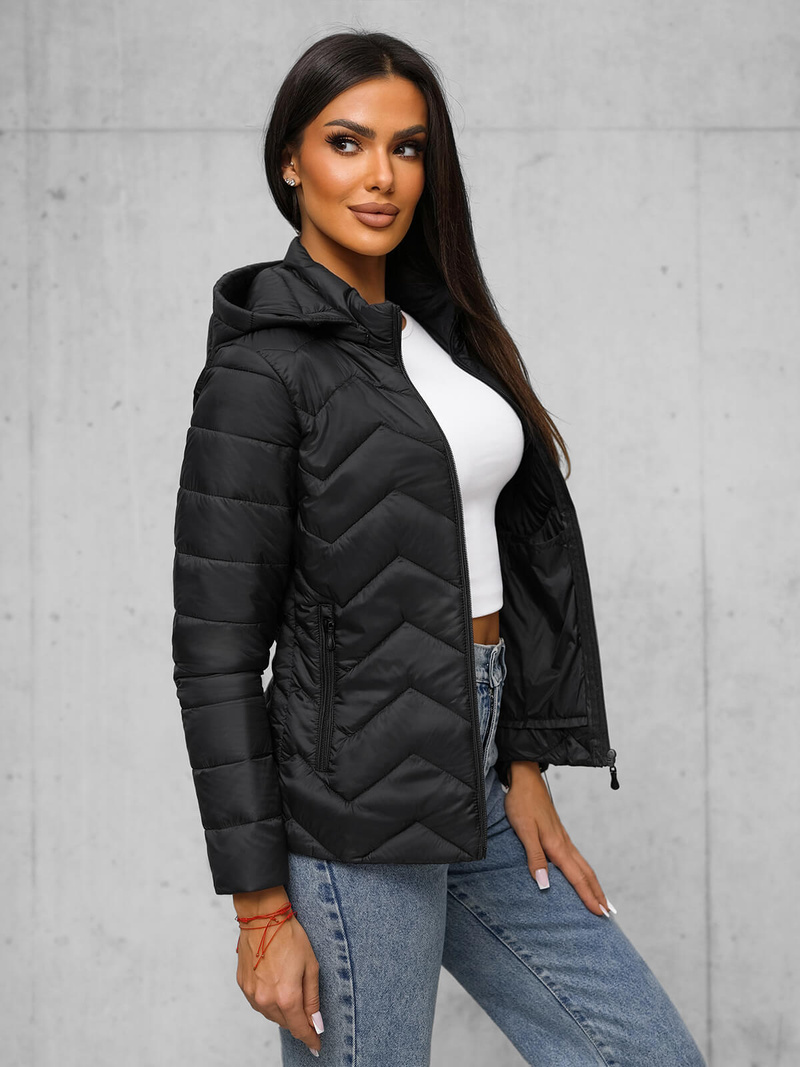 Damen Jacke Schwarz OZONEE JS/16M9232/392