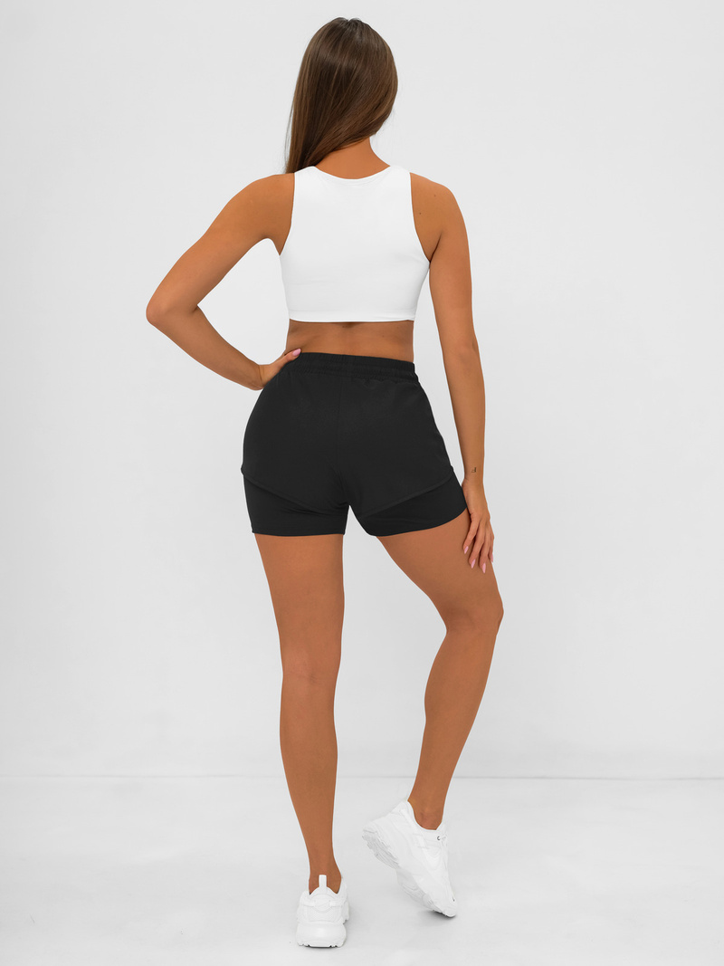 Sportshorts für Damen Schwarz OZONEE JS/17K591/3