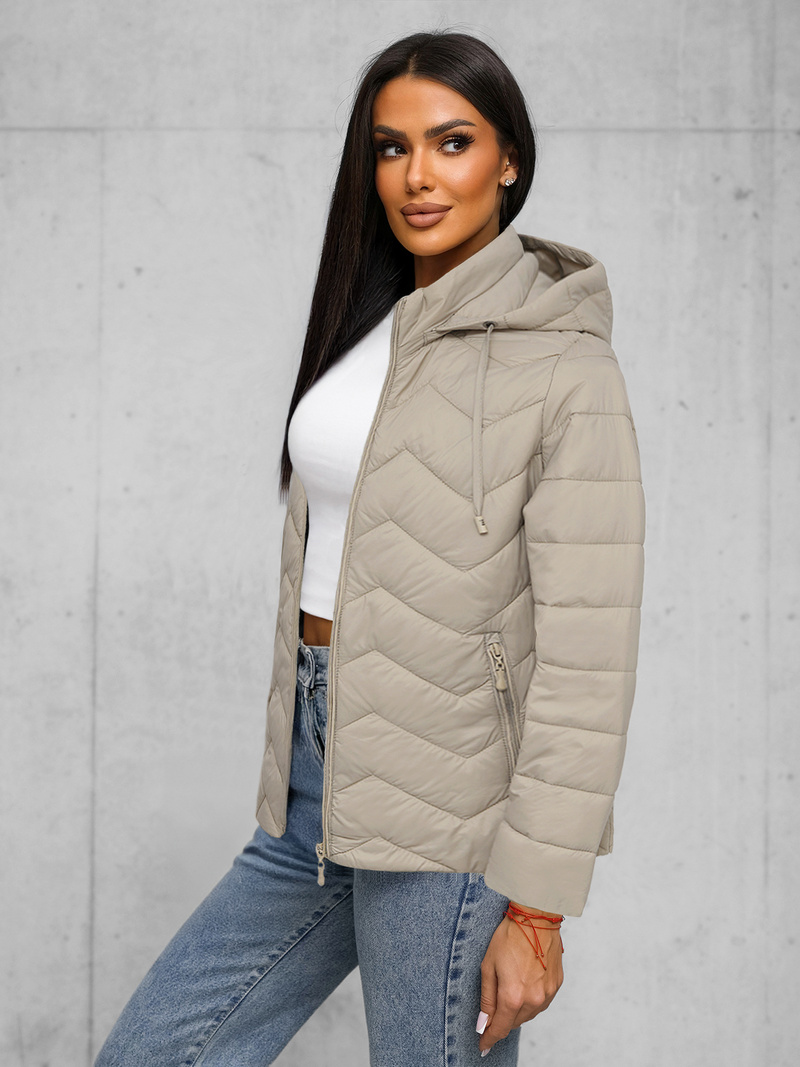 Damen Jacke Beige OZONEE JS/16M9232/62