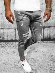 Herren Jeanshose Anthrazit OZONEE O/MB459