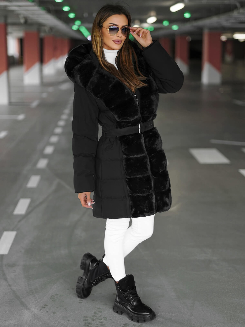 Damen Jacke Schwarz OZONEE JS/5M3158/392Z