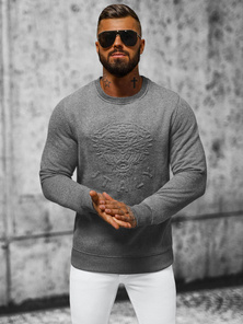 Herren Sweatshirt Anthrazit OZONEE NB/MF2010