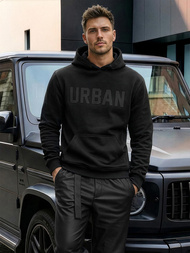 Herren Kapuzenpullover Schwarz OZONEE JS/8B1990/3