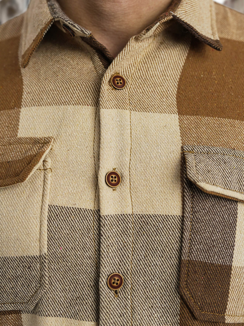 Herren Hemd Camel OZONEE NB/MC728KZ