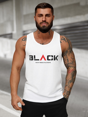 Herren Tank Top Weiß OZONEE JS/8B1707/1Z