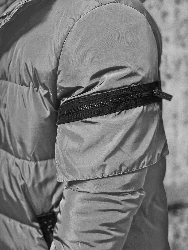 Herren Winterjacke Grau OZONEE O/M799