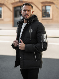 Herren Winterjacke Schwarz OZONEE JS/57M7503/392Z