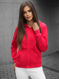 Damen Kapuzenpullover Himbeere OZONEE JS/W03/59Z