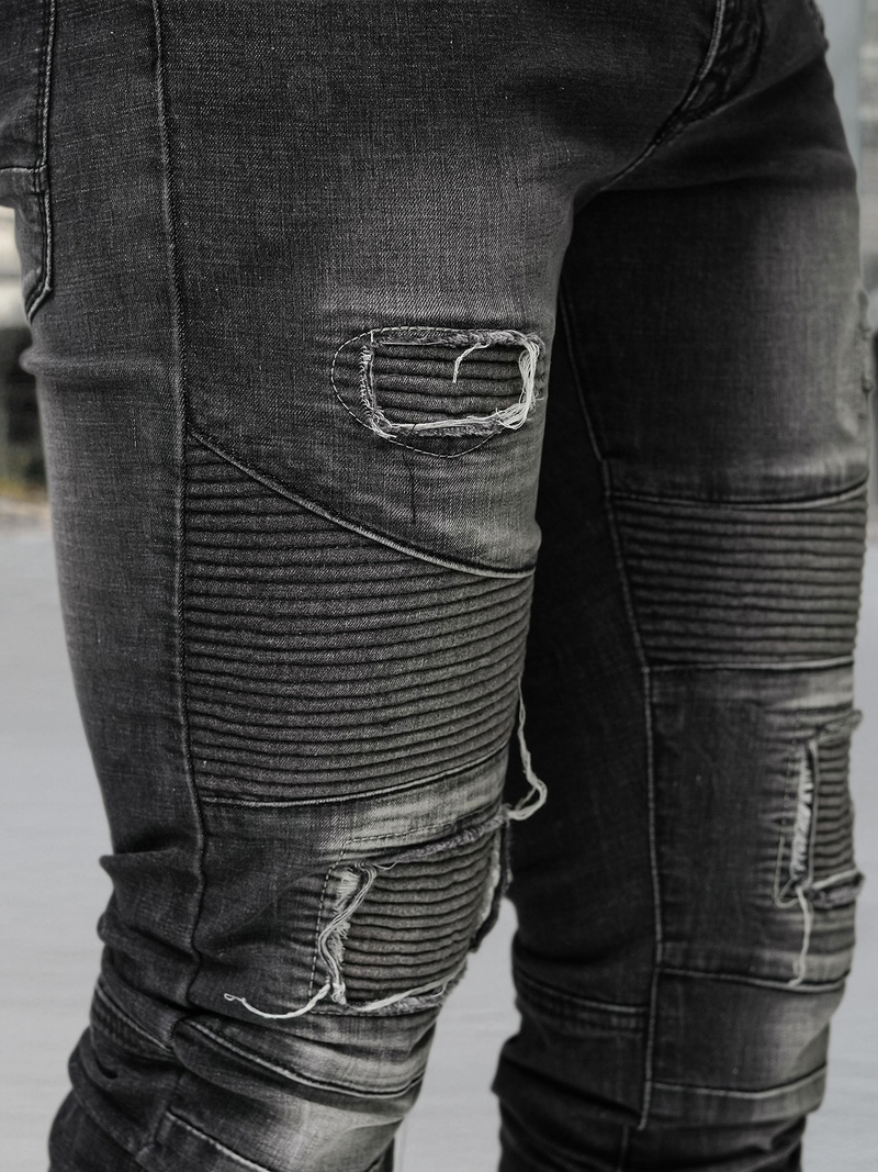 Herren Jeanshose Schwarz OZONEE NB/MP0142NZ