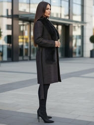 Damen Mantel Schwarz OZONEE JS/53M5200/1Z