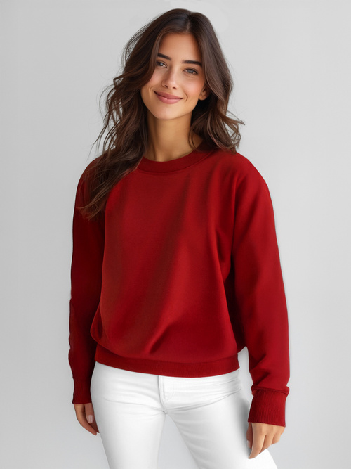 Damen Sweatshirt dunkelrote OZONEE JS/W01Z