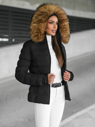 Damen Jacke Schwarz-Braun OZONEE JS/5M768/392Z