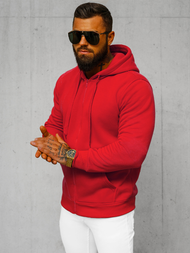 Herren Kapuzenpullover Rot OZONEE JS/2008Z