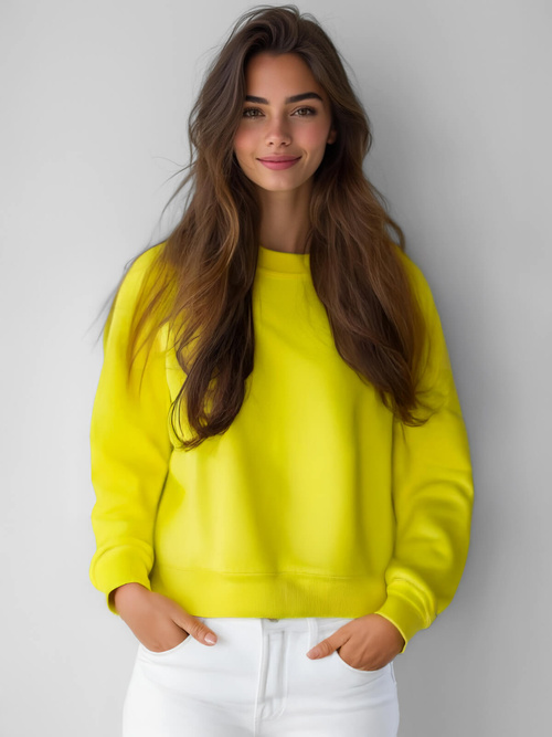 Damen Sweatshirt Gelb-Neon OZONEE JS/W01Z
