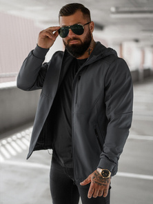Herren Übergangsjacke Dunkelgrau OZONEE JS/27B6529/5Z