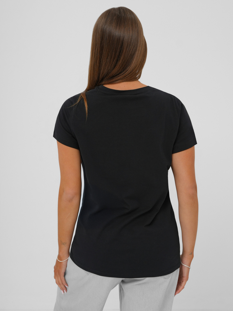 Damen T-shirt Schwarz OZONEE JS/YJ77841