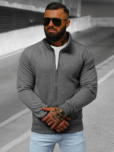Herren Sweatjacke Dunkelgrau OZONEE JS/2002Z