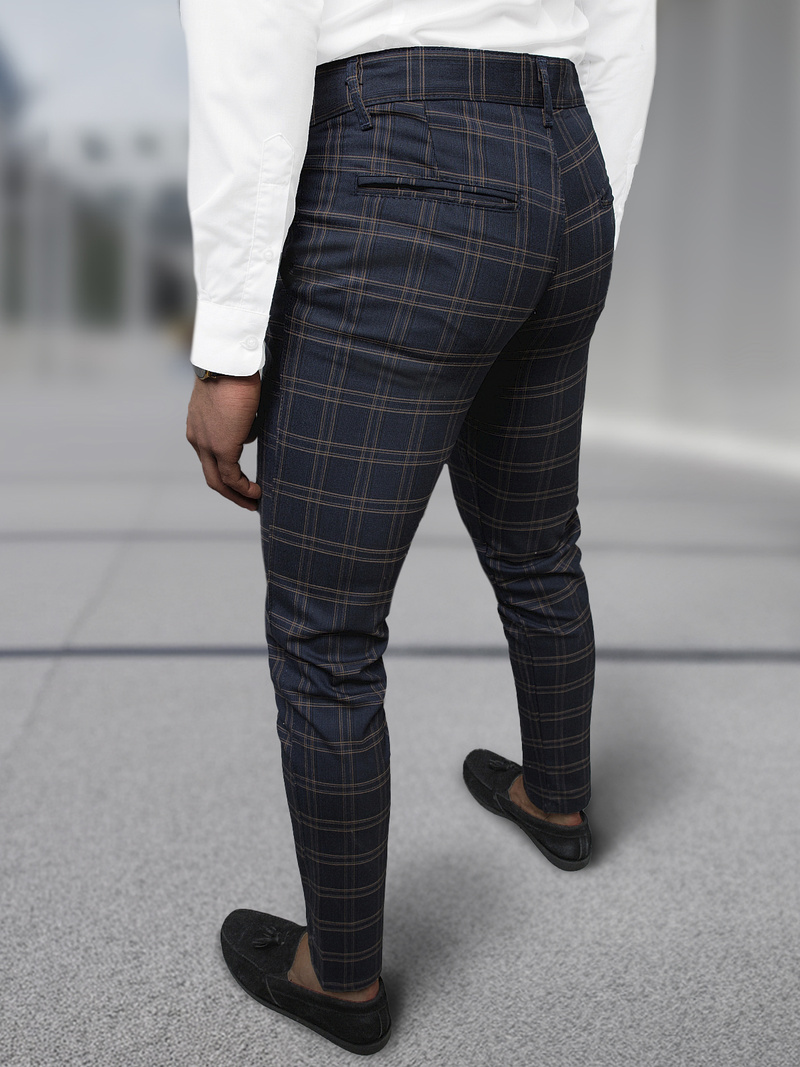 Herren Chino Hose Dunkelblau OZONEE DJ/5632