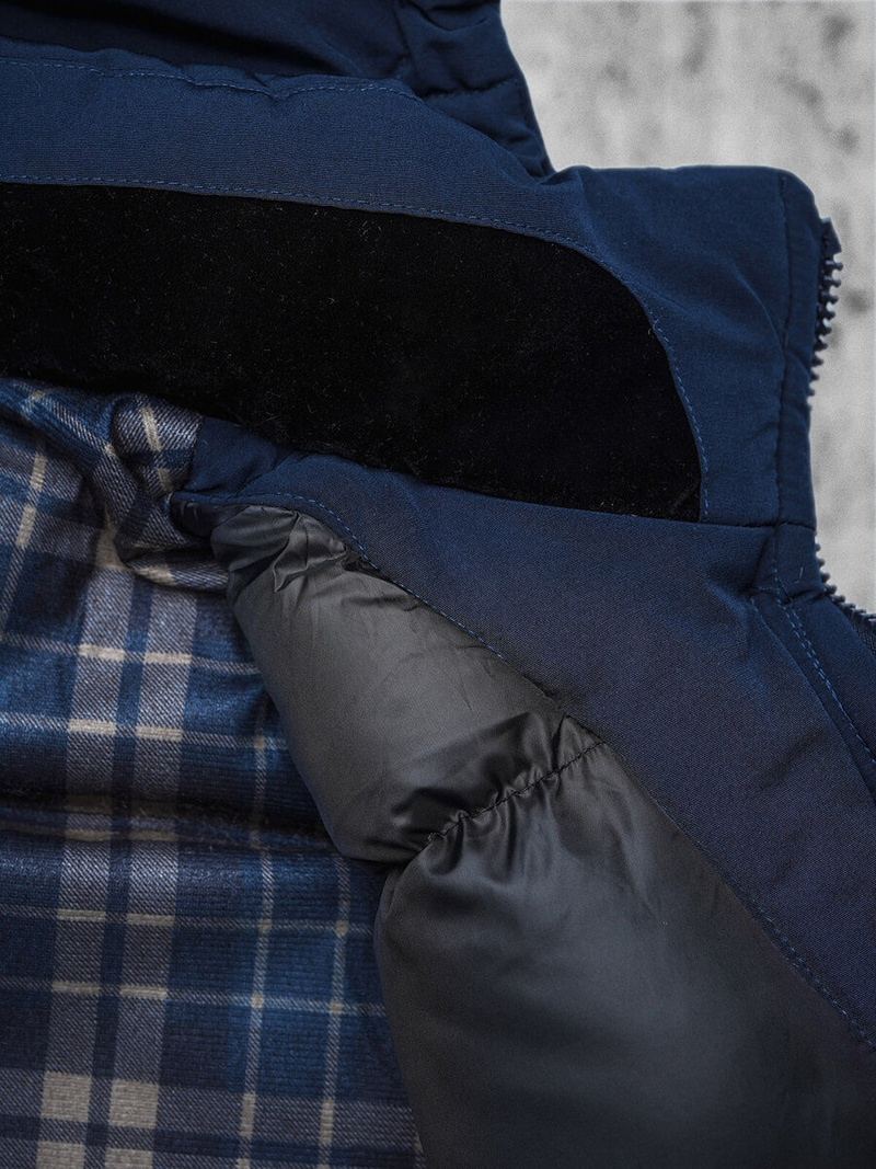 Herren Winterjacke Dunkelblau OZONEE JS/5M718/215