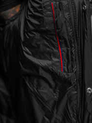 Herren Winterjacke Schwarz OZONEE O/M3202