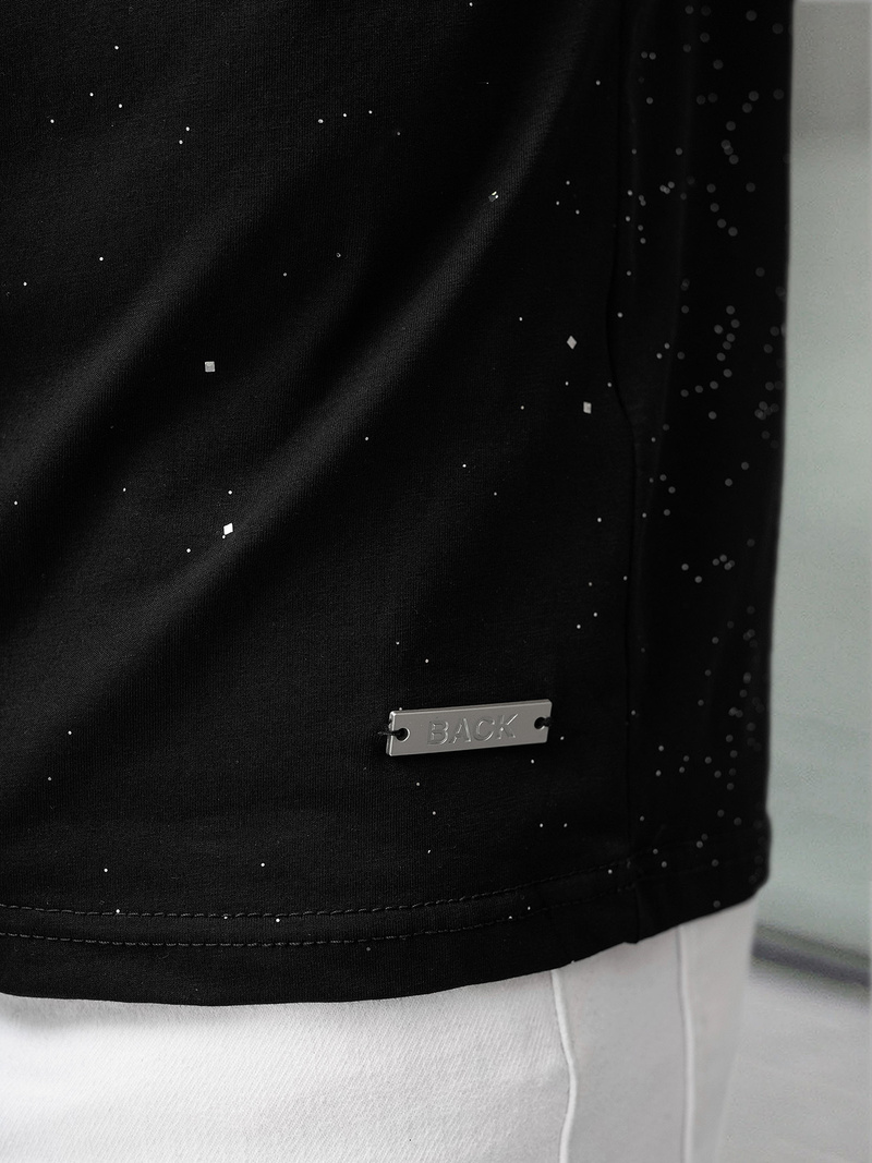 Herren T-shirt Schwarz OZONEE O/QQ1390