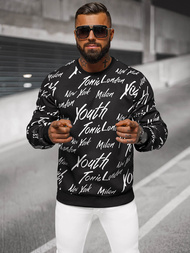 Herren Sweatshirt Schwarz OZONEE JS/8B1189/3