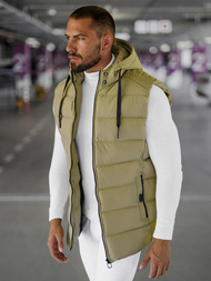 Herren Weste Beige OZONEE JS/57M7507/62Z