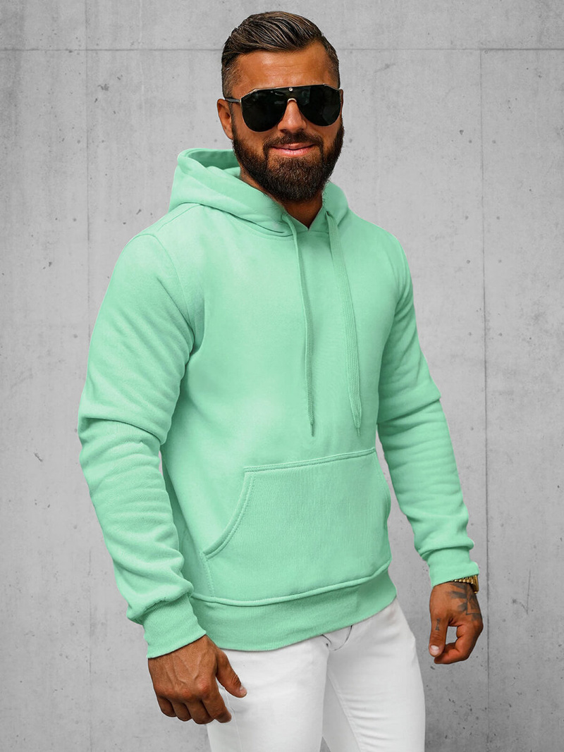 Herren Kapuzenpullover Mintgrün OZONEE JS/2009Z