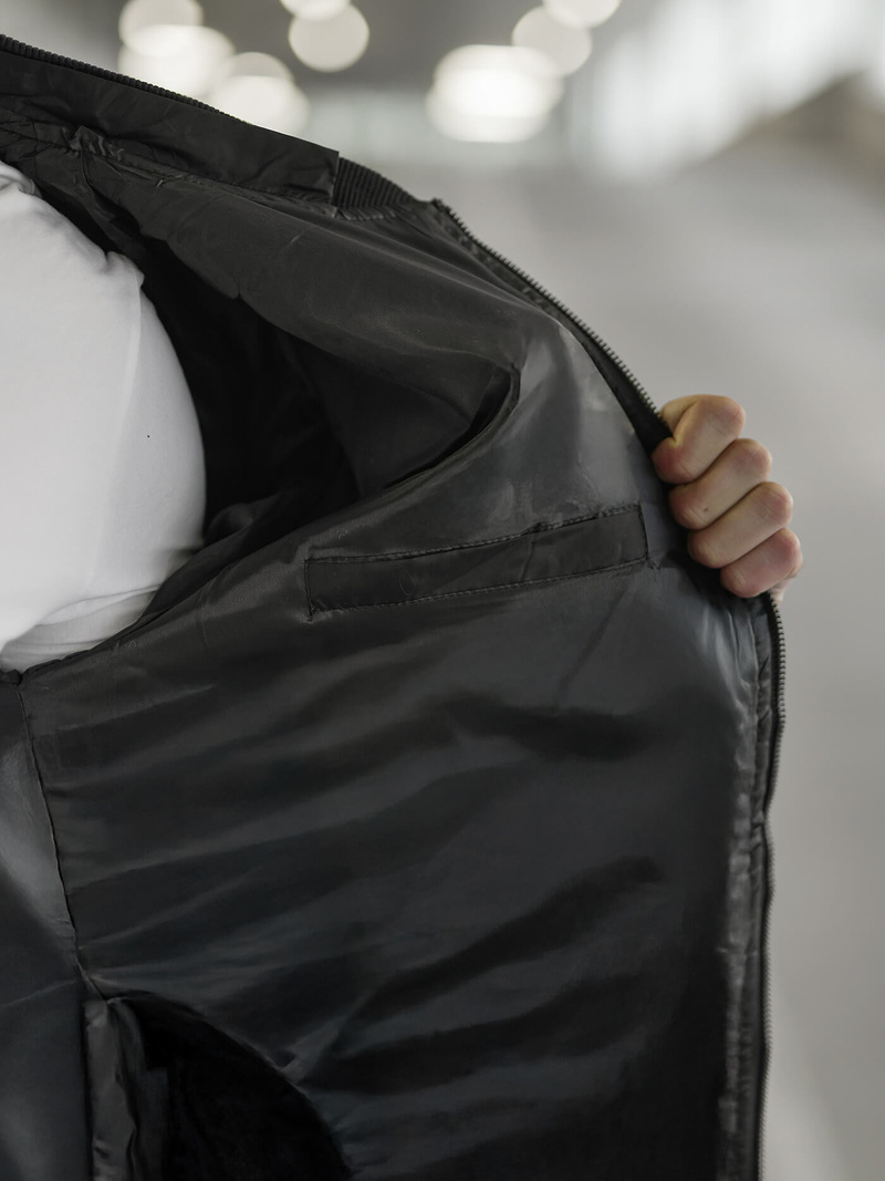 Herren Jacke Schwarz OZONEE JS/8M985/392Z