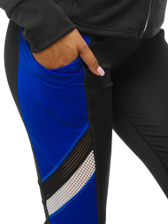 Zweiteiliges Trainingsanzug-Set Schwarz-Blau OZONEE JS/YW06005/1/9