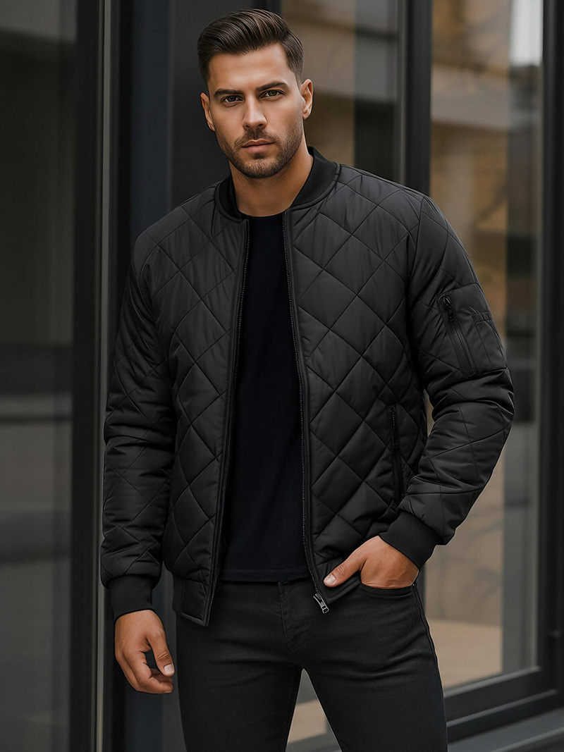 Herren Jacke Schwarz OZONEE JS/MY01Z