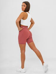 Damen Kurze Leggings Burgund JS/XY24026S