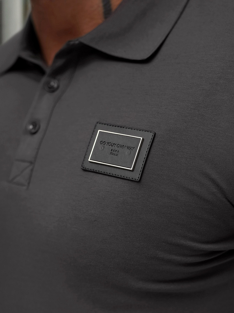 Herren Poloshirt Anthrazit OZONEE NB/MT3124