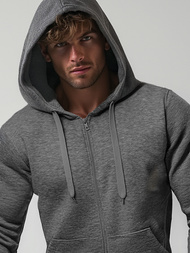 Herren Kapuzenpullover Dunkelgrau OZONEE JS/2008