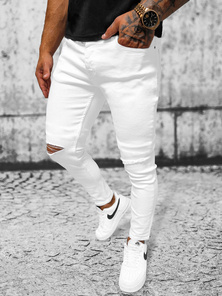 Herren Jeanshose Weiß OZONEE E/5391/01