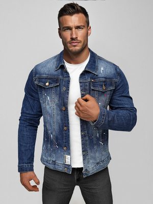 Herren Jeansjacke Blau OZONEE NB/MJ542BSZ