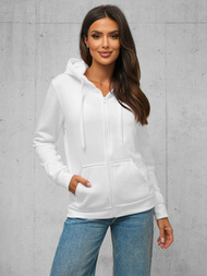 Damen Kapuzenpullover Weiß OZONEE JS/W03Z