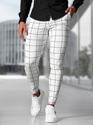 Herren Chino Hose Weiß OZONEE O/P4009Z