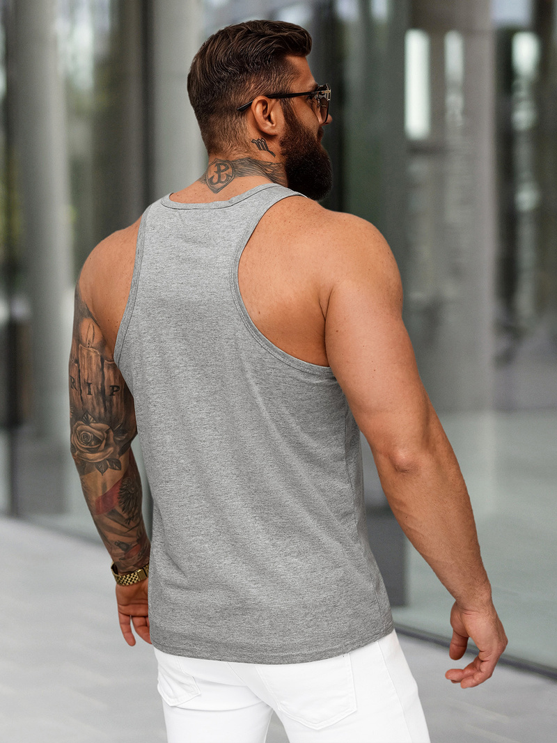 Herren Tank Top Anthrazit OZONEE JS/99002Z