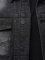 Herren Jeansjacke Schwarz OZONEE NB/MJ521N