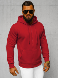 Herren Kapuzenpullover dunkelrote OZONEE JS/2008Z