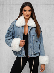 Damen Jeansjacke Blau OZONEE JS/11Z8219Z